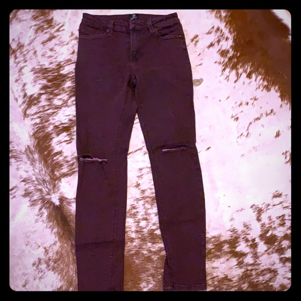 Dark violet jeans